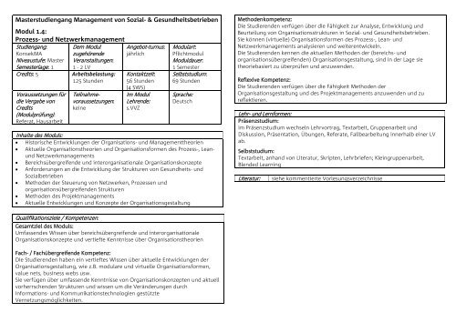 Management von Sozial- und Gesundheitsbetrieben - Katholische ...