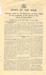 NEWS OF THE WAR. - Historical Papers - University of the ...