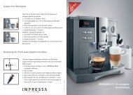 IMPRESSA S9 / S7 avantgarde Kurzanleitung ... - Esperanza