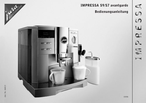 IMPRESSA S9/S7 avantgarde Bedienungsanleitung - Esperanza