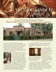 Newsletter November 2012 - Historic Santa Fe Foundation
