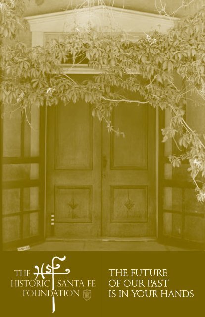 Download Endowment Brochure - Historic Santa Fe Foundation