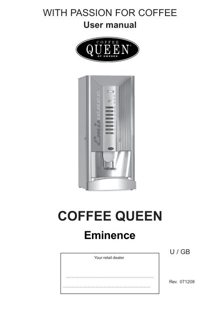 Eminence COFFEE QUEEN - Crem International