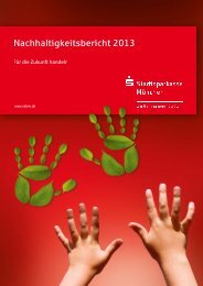 Nachhaltigkeitsbericht 2013 (PDF) - Stadtsparkasse München