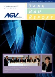 Saar Bau Report Nr. 3/2013 - AGV Bau Saar