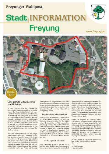 Oktober 2013 - Stadt Freyung