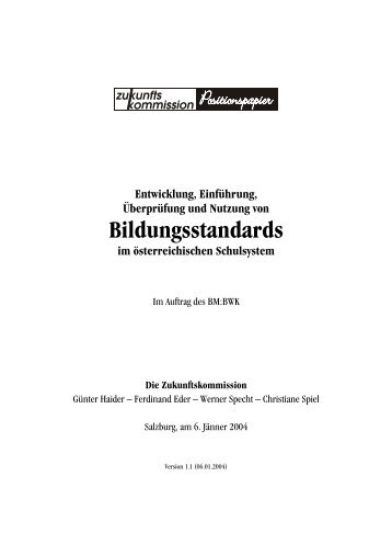 Konzept Bildungsstandards - Bifie