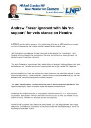 Andrew Fraser ignora.. - Crandon for Coomera