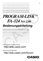 PROGRAM-LINK FA-124 Ver. 2.00_Ger - Support - Casio