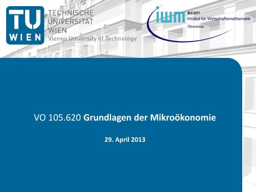 3. Die Kosten in der langen Frist