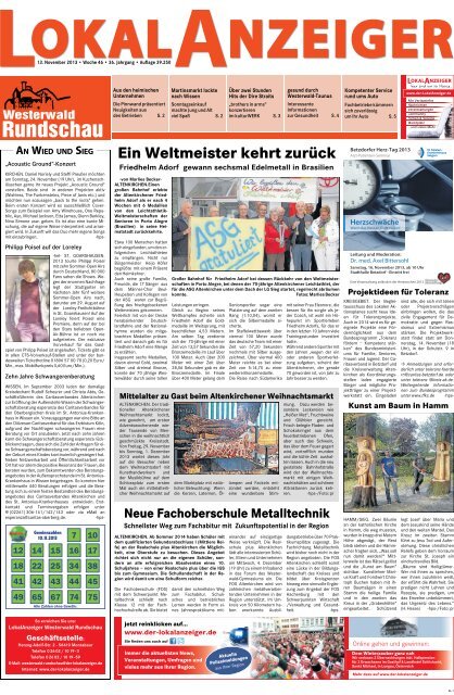 KW 46 | 13.11.2013 - Der Lokalanzeiger