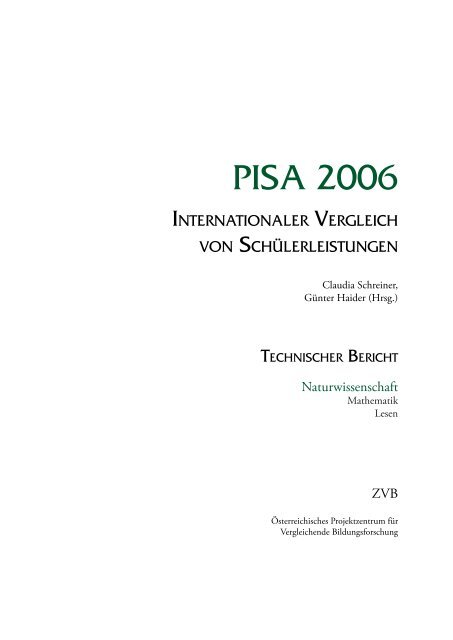 PISA 2006 Technischer Bericht - Bifie