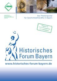 Hinweis - Historisches Forum Bayern