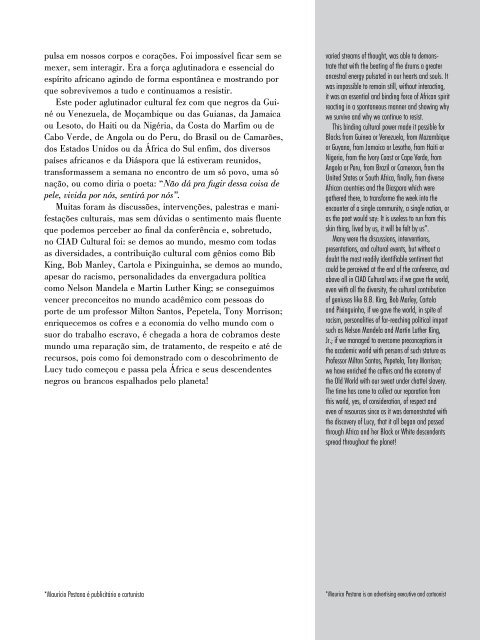 Africa and Diaspora Post - CIAD II Edição/Edition - Ambiente ...