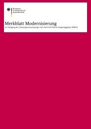 Merkblatt Modernisierung - Bafa
