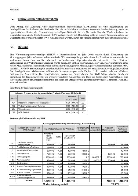 Merkblatt Modernisierung - Bafa