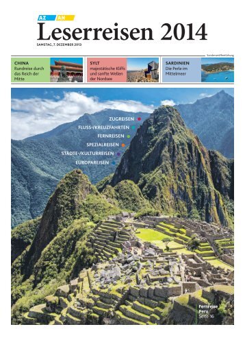 Die Leserreisen-Beilage als PDF-Download - Aachener Zeitung