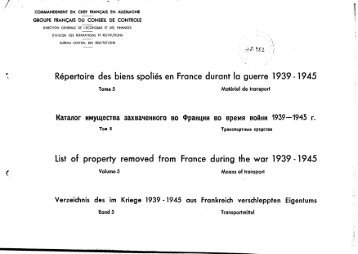 tome V Matériels de transport - Ministère de la Culture et de la ...