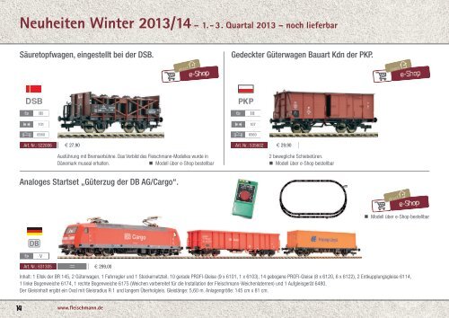 Neuheiten Winter 2013/2014 - Fleischmann