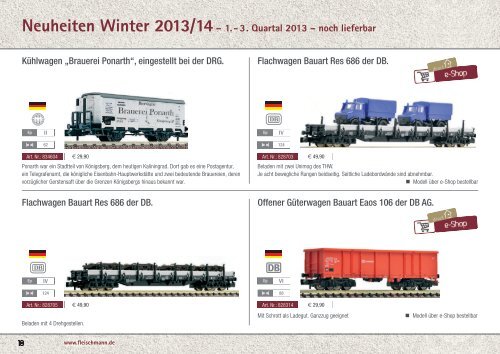 Neuheiten Winter 2013/2014 - Fleischmann