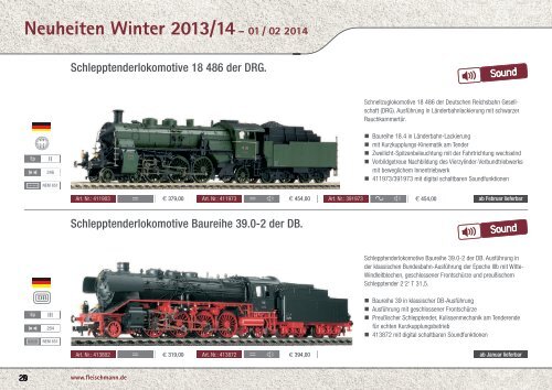 Neuheiten Winter 2013/2014 - Fleischmann