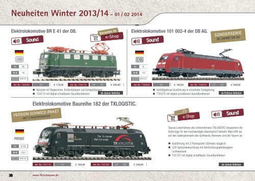 Neuheiten Winter 2013/2014 - Fleischmann