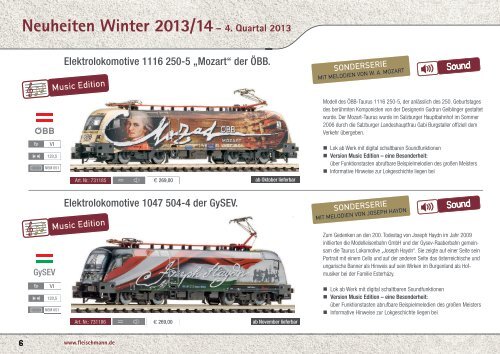 Neuheiten Winter 2013/2014 - Fleischmann