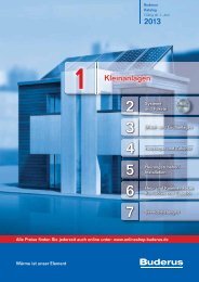 Buderus Gesamt-Preisliste und Rabattliste Katalog Teil 1 - Heizungs ...