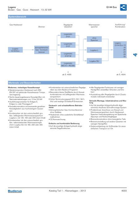 Buderus Gesamt-Preisliste und Rabattliste Katalog Teil 1 - Heizungs ...