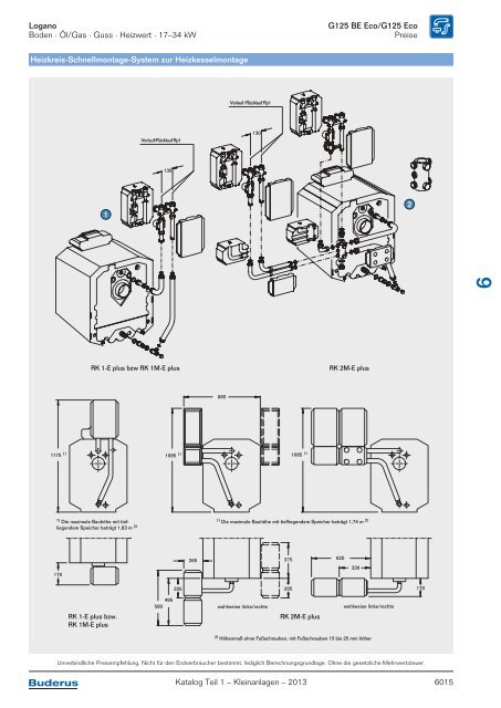 Buderus Gesamt-Preisliste und Rabattliste Katalog Teil 1 - Heizungs ...