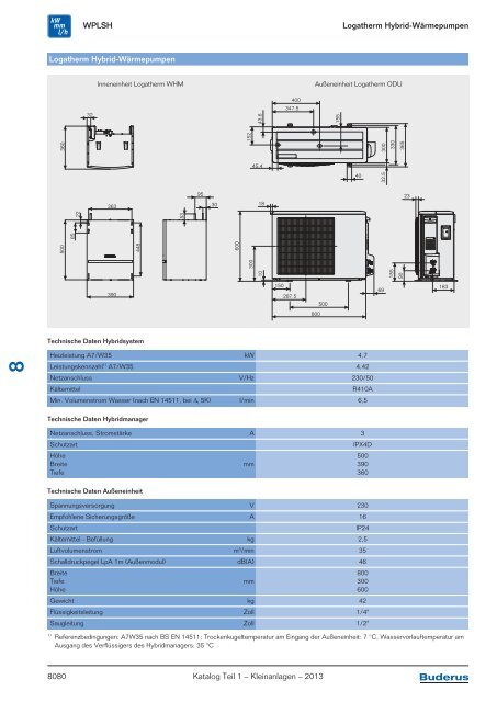 Buderus Gesamt-Preisliste und Rabattliste Katalog Teil 1 - Heizungs ...