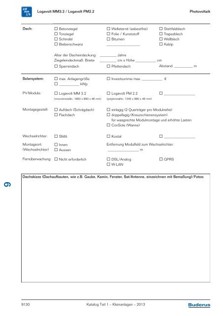 Buderus Gesamt-Preisliste und Rabattliste Katalog Teil 1 - Heizungs ...