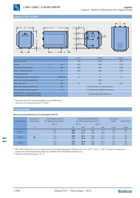 Buderus Gesamt-Preisliste und Rabattliste Katalog Teil 1 - Heizungs ...