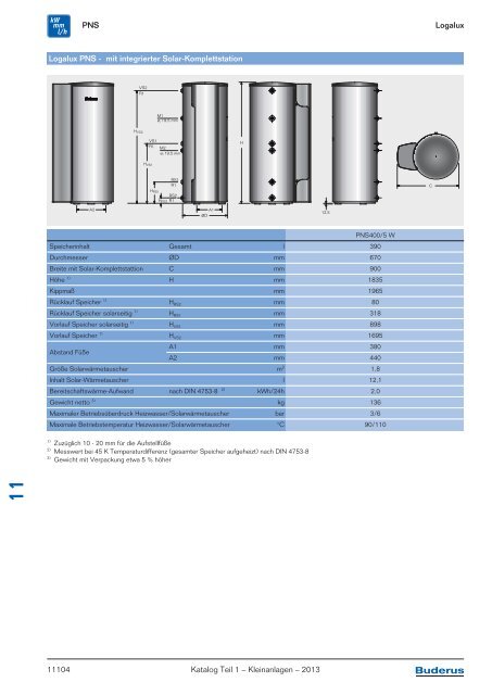 Buderus Gesamt-Preisliste und Rabattliste Katalog Teil 1 - Heizungs ...