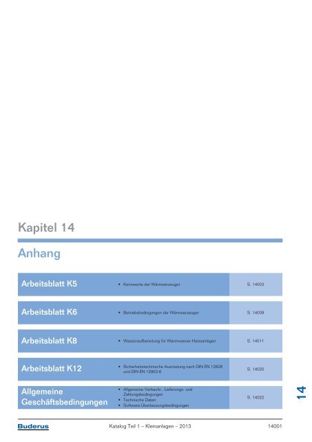 Buderus Gesamt-Preisliste und Rabattliste Katalog Teil 1 - Heizungs ...