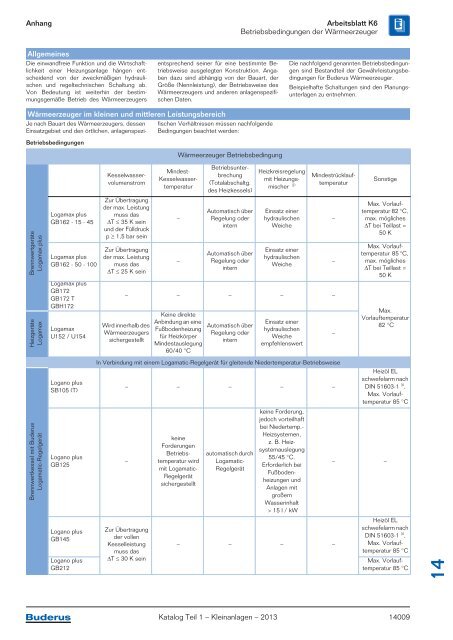 Buderus Gesamt-Preisliste und Rabattliste Katalog Teil 1 - Heizungs ...