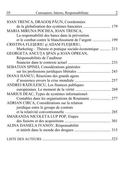 CunoaÅtere, Interes Responsabilitate ... - Institutul de Istorie