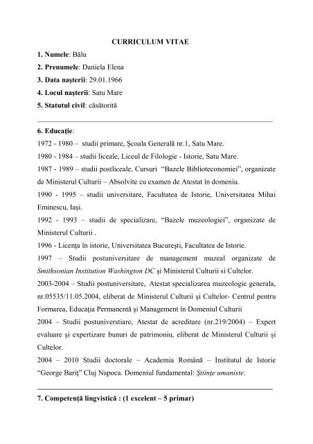CURRICULUM VITAE.pdf - Institutul de Istorie