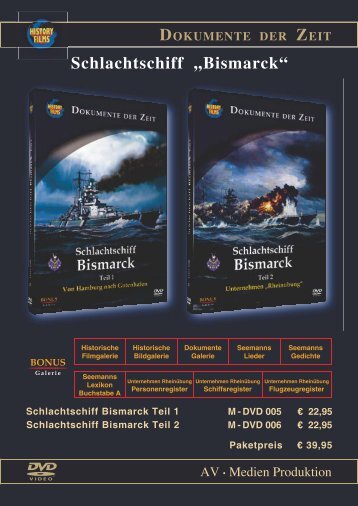 Schlachtschiff „Bismarck“ - bei History Films