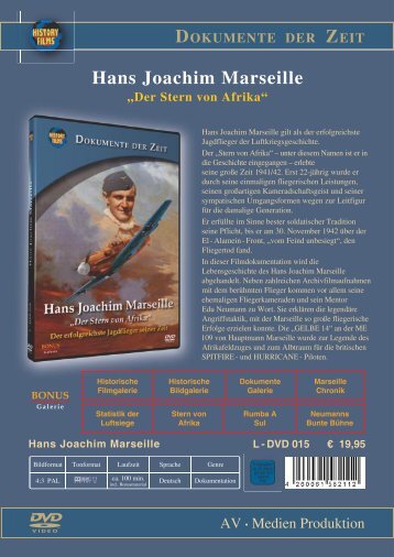 Hans - Joachim Marseille „Der Stern von Afrika” - bei History Films