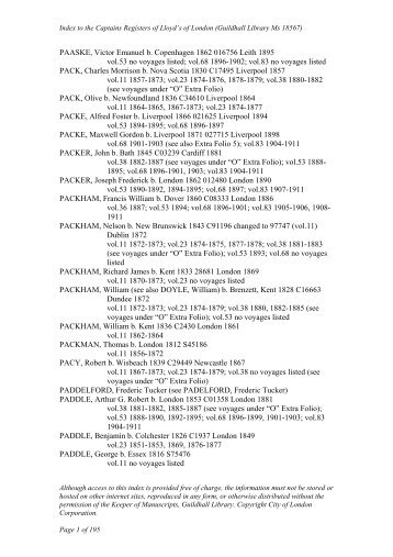 PAASKE, Victor Emanuel b
