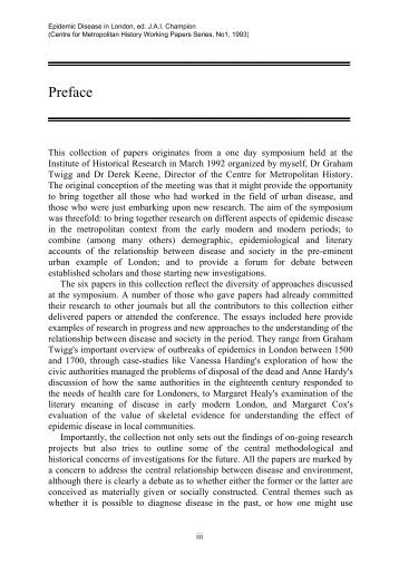 Preface - Institute of Historical Research