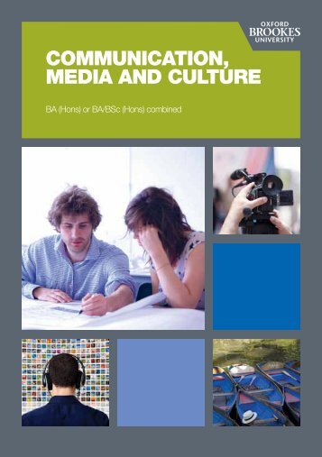 communication, media and culture - Oxford Brookes University ...