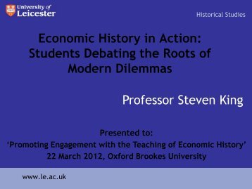 Presentation - Department of History - Oxford Brookes University