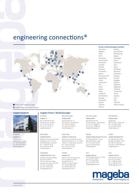 engineering connections® - mageba