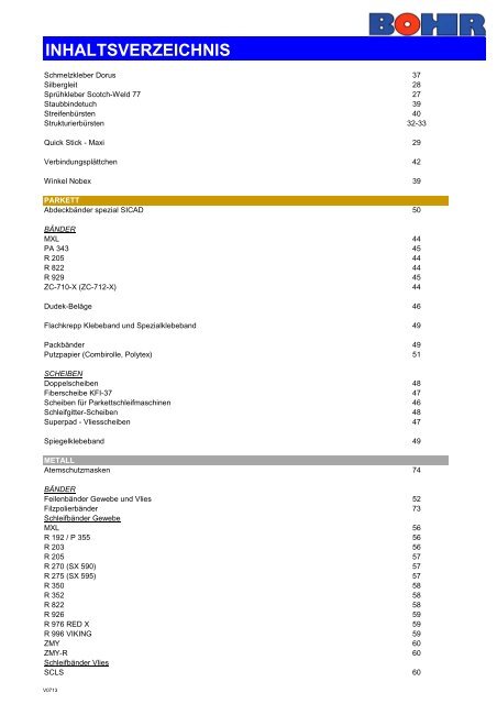 Bohr-Katalog