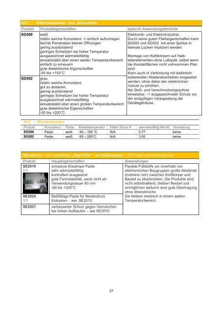 Katalog für Kleb-, Dicht-, Beschichtungsmaterialien - DE - Baltres