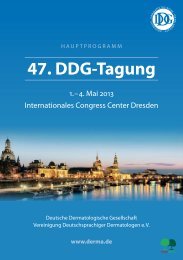 Hauptprogramm der 47. DDG-Tagung - Derma.de