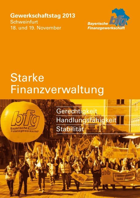 Geschaftsbericht 2013 Indd Bayerische Finanzgewerkschaft