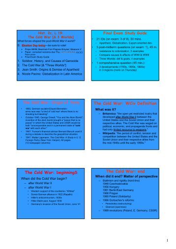 Thoughts on my history essay thesis statement on the cold war?| Yahoo Answers a thesis statement for the cold war